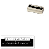 Aangepast bibliotheekboek rubberstempel (Gestempeld)