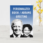 Aangepast Biden 2020-Wenskaart Kaart (Gele Bloem)