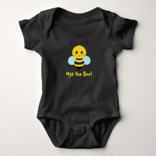 Aangepast bijenzwart Baby Jersey Bodysuit