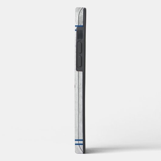 Aangepast bijtend blauw Hoesje met blauw lak, grij (Achterkant / Links)