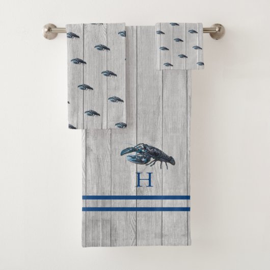 Aangepast bijtend blauw Hoesje met blauw lak, grij Bad Handdoek (Insitu)