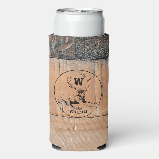 Aangepast bijtend hout, textiel en meer monogram (Seltzer Achterkant)