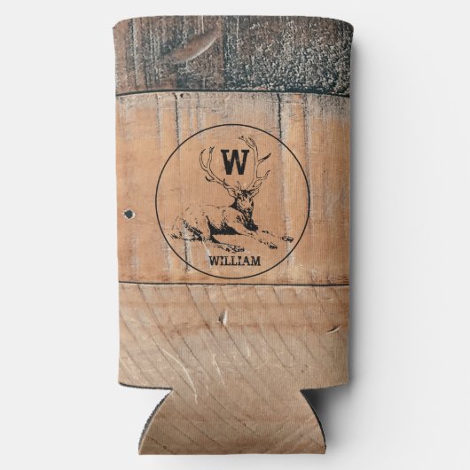 Aangepast bijtend hout, textiel en meer monogram (Achterkant)