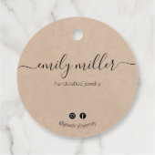 Aangepast bijtend legant kalligrafiekscript Label  (Achterkant)