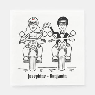 Aangepast biker-motorfietsenweddenschap Napkin Servet