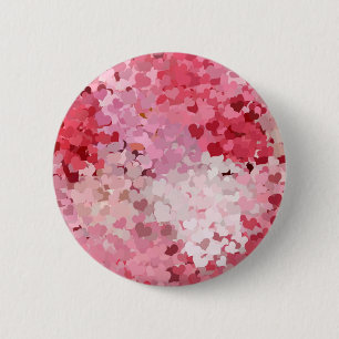 Aangepast blanco Sjabloon Abstract roze rood Paars Ronde Button 5,7 Cm