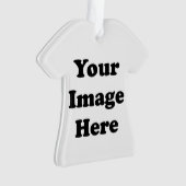 Aangepast blanco zout acryl boomversiering ornament (voorkant)