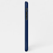 Aangepast blauw anker rood snijpatroon iPhone hoesje (Linkerkant)