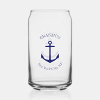 Aangepast blauw ankerembleem
