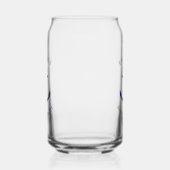 Aangepast blauw ankerembleem blikvorm glas (Rechts)