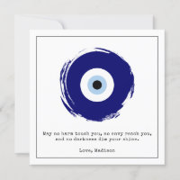 Aangepast Blauw Boze Oog Goed Geluk & Bescherming 