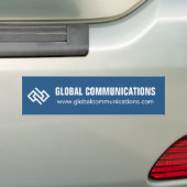 Aangepast Blauw Computer Software Bedrijf Bumpersticker (Op auto)