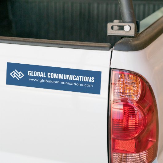 Aangepast Blauw Computer Software Bedrijf Bumpersticker (Op Truck)