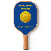 Aangepast blauw gele pickleball Fantasiatisch