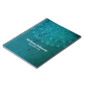 Aangepast blauw Mandala Notitieboek (Linkerzijde)