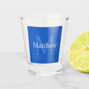Aangepast blauw shot glas