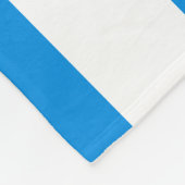 Aangepast Blauw Wit Gestreept Elegant Modern Groot Fleece Deken (Hoek)