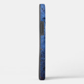 Aangepast blauw wit monogram op maat Case-Mate iPhone case (Achterkant / Rechts)
