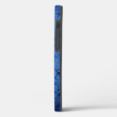 Aangepast blauw wit monogram op maat Case-Mate iPhone case (Achterkant / Links)