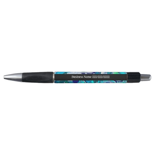 Aangepast blauw Zee voor zakelijk gebruik Bubbles  Pen (Voorkant)