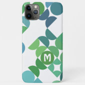 Aangepast Blauwgroen blauw Shamrock Green Retro Ar Case-Mate iPhone Case (Achterkant)