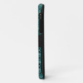Aangepast Blauwgroen en zwart Aztec-patroon Case-Mate iPhone Case (Achterkant/links)