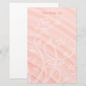 Aangepast bleekroze flesjes briefpapier (Voorkant / Achterkant)