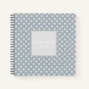 Aangepast bloemen gastenboek notitieboek