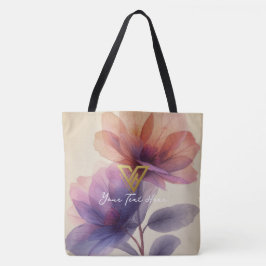 Aangepast: Bloemen Grace Tas, Blossom Elegance. Draagtas