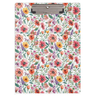 Aangepast bloemenprint klembord 