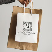 Aangepast bloemmonogram, klein bedrijf groot 	rubberstempel