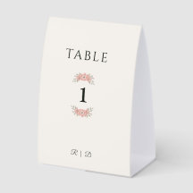 Aangepast Blush Garden Minimaal Trouwtafel Bord