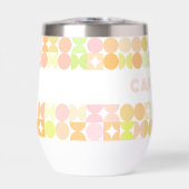 Aangepast Blush Pink Oranje Lime Green Art Pattern (Voorkant)
