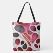 Aangepast: Blush Tones Bubble Array gepersonalisee Draagtas (Achterkant)