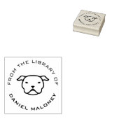Aangepast boek | pitbull 	rubberstempel (Gestempeld)