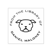 Aangepast boek | pitbull 	rubberstempel (Afrduk)