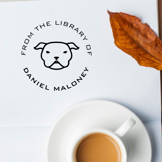 Aangepast boek | pitbull 	rubberstempel