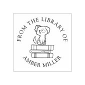 Aangepast boek | Schattigee hond in boeken Rubberstempel (Afrduk)