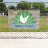 Aangepast Boerderij Verse eieren gebarentaal Kijk Spandoek (Insitu)