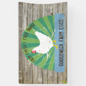 Aangepast Boerderij Verse eieren gebarentaal Kijk Spandoek (Verticaal)