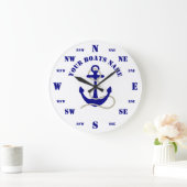 Aangepast bootanker grote klok (Huis)