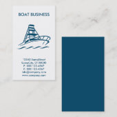 aangepast bootbedrijf visitekaartje (Voorkant / Achterkant)