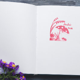Aangepast Bord van het Boek van de Toadstool Zelfinktende Stempel