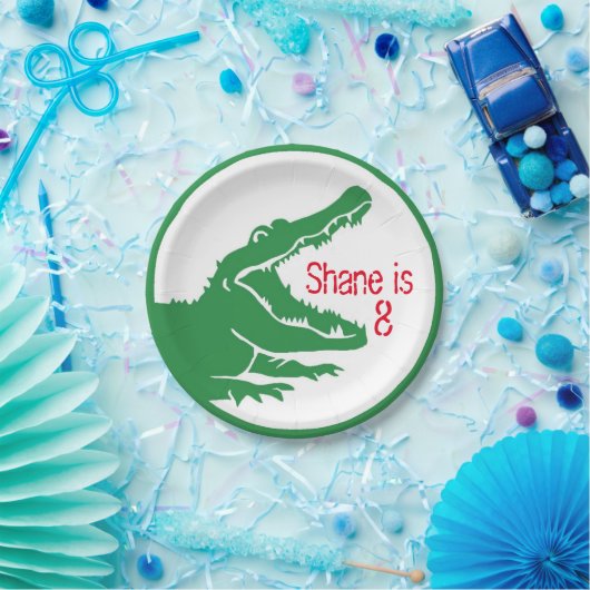 Aangepast bord voor alligator (Feest)
