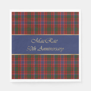 Aangepast Bord voor MacRae Clan Tartan Servet