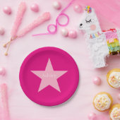 Aangepast Bord voor roze Star-papier (Feest)