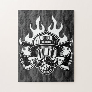 Aangepast brandweerreddingsstation brandweer  legpuzzel