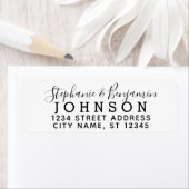 Aangepast Bride Groom Modern het Adres van de Teru Etiket (Insitu)