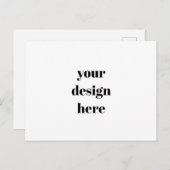 Aangepast Briefkaart (Voorkant / Achterkant)