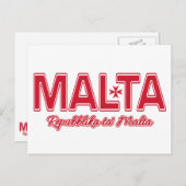 aangepast briefkaart MALTA (Voorkant / Achterkant)